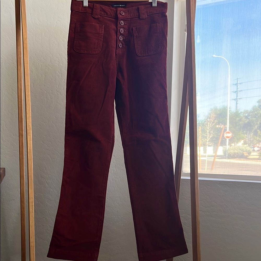 Lucky Brand Corduroy Straight Leg Jeans